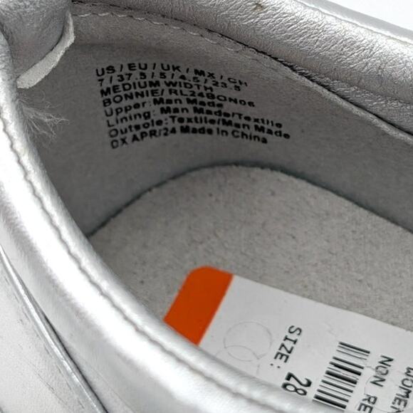 Reaction Kenneth Cole Bonnie Metallic Slip-On Sneaker Women's Size US7 EU37.5 - Picture 8 of 11